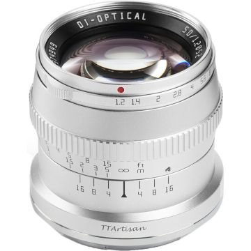TTArtisan Obiectiv manual TTArtisan 50mm F1.2 gri pentru Sony E-mount TTArtisan Obiectiv manual TTArtisan 50mm F1.2 gri pentru Sony E-mount