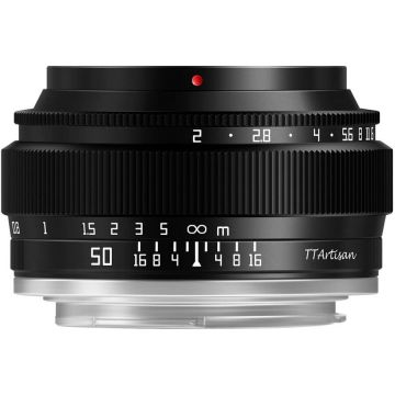 TTArtisan Obiectiv manual TTArtisan Full-Frame 50mm F2 negru pentru FujiFilm FX-mount TTArtisan Obiectiv manual TTArtisan Full-Frame 50mm F2 negru pentru FujiFilm FX-mount