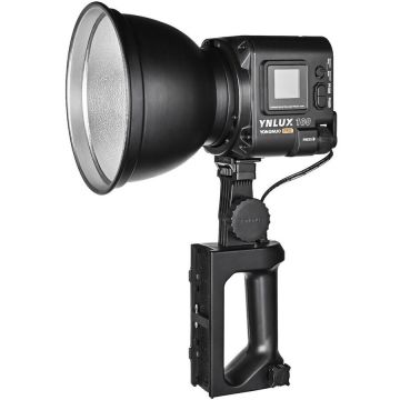 Yongnuo KIT Lampa Video LED Yongnuo LUX100 PRO cu hand grip NP-F si temperatura de culoare 2700K-6500K Yongnuo KIT Lampa Video LED Yongnuo LUX100 PRO cu hand grip NP-F si temperatura de culoare 2700K-6500K