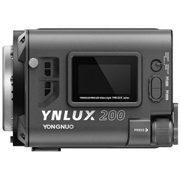 Yongnuo Lampa Video LED Yongnuo LUX200 cu temperatura de culoare 2700K-6500K Yongnuo Lampa Video LED Yongnuo LUX200 cu temperatura de culoare 2700K-6500K