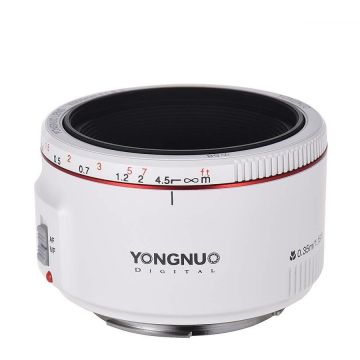 Yongnuo Obiectiv foto Alb Yongnuo YN 50mm f1.8 II pentru Canon EOS Yongnuo Obiectiv foto Alb Yongnuo YN 50mm f1.8 II pentru Canon EOS