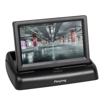 Monitor Auto TFT Peiying, 4.3 inch, 2 intrari video, 5W