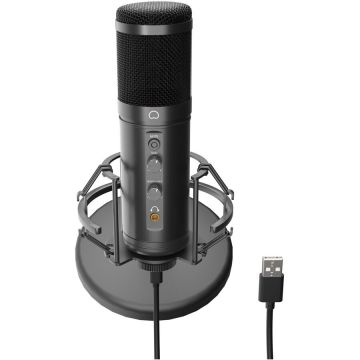 Genesis Microfon Genesis Radium 600 G2, tip Condenser, model cardioid, suportfix, conectivitate USB-C si Jack 3.5 mm, raspuns in frecventa 30 -18.000 Hz, sensibilitate -36 dB, lungime cablu 180 cm, Negru Genesis Microfon Genesis Radium 600 G2, tip Condenser, model cardioid, suportfix, conectivitate USB-C si Jack 3.5 mm, raspuns in frecventa 30 -18.000 Hz, sensibilitate -36 dB, lungime cablu 180 cm, Negru