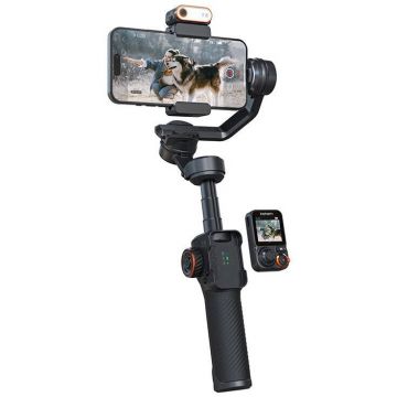 HOHEM Stabilizator de ecran cu telecomanda cu lampa OLED pentru telefonul Smartphone, Hohem iSteady M7 HOHEM Stabilizator de ecran cu telecomanda cu lampa OLED pentru telefonul Smartphone, Hohem iSteady M7