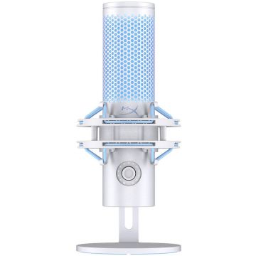 HP Microfon HyperX Q귊st 2 Frost pentru gaming, streaming si podcasting, USB-C, senzor Tap-to-Mute, indicator LED stare microfon, control on-board, stand antisoc demontabil, iluminare LED, PC/Mac/PS5/PS4, Alb HP Microfon HyperX Q귊st 2 Frost pentru gaming, streaming si podcasting, USB-C, senzor Tap-to-Mute, indicator LED stare microfon, control on-board, stand antisoc demontabil, iluminare LED, PC/Mac/PS5/PS4, Alb