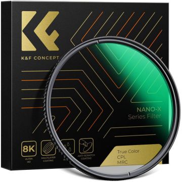 K&F Concept Filtru CPL K&F Concept CPL Filter True Color for Nano-X Series 62mm K&F Concept Filtru CPL K&F Concept CPL Filter True Color for Nano-X Series 62mm