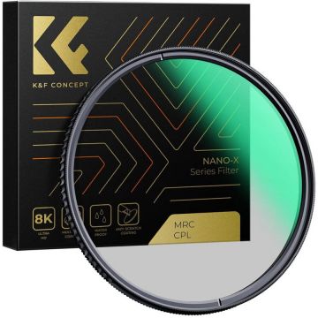 K&F Concept Filtru K&F Concept 37mm Nano-X CPL HD Waterproof Japan Optics KF01.988 K&F Concept Filtru K&F Concept 37mm Nano-X CPL HD Waterproof Japan Optics KF01.988