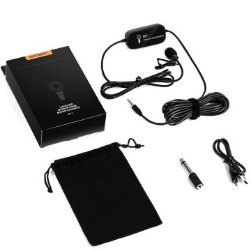 K&F Concept Microfon lavaliera K&F Concept M-1 hands free pentru DSLR Smartphone KF10.010 K&F Concept Microfon lavaliera K&F Concept M-1 hands free pentru DSLR Smartphone KF10.010