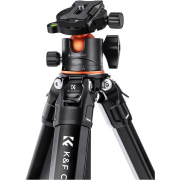 K&F Concept Trepied pentru cameră K&F Concept din aluminiu de 70″ M1+BH-36L – încărcare 15 kg, portabil și flexibil KF09.105V1, Negru K&F Concept Trepied pentru cameră K&F Concept din aluminiu de 70″ M1+BH-36L – încărcare 15 kg, portabil și flexibil KF09.105V1, Negru