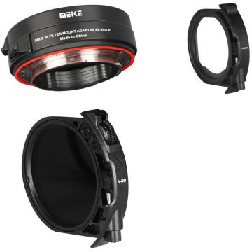 Meike Kit Adaptor montura Meike MK-EFTR-C de la Canon EF/S la Canon EOS R/RF Mount cu Filtru VND+Clear Meike Kit Adaptor montura Meike MK-EFTR-C de la Canon EF/S la Canon EOS R/RF Mount cu Filtru VND+Clear