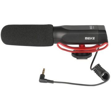 Meike Microfon Shotgun Meike MK-MP2 condensator cardioid cu jack 3.5mm Meike Microfon Shotgun Meike MK-MP2 condensator cardioid cu jack 3.5mm