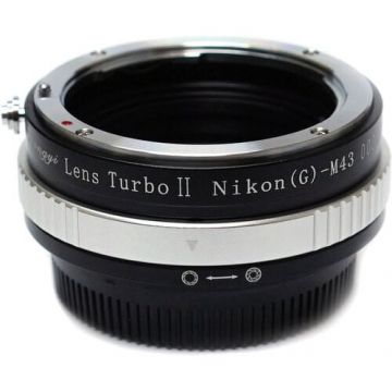 Mitakon Adaptor Montura Mitakon Lens Turbo Mark 2 Obiectiv Nikon F la Camere MFT MTKLTM2AIM43 Mitakon Adaptor Montura Mitakon Lens Turbo Mark 2 Obiectiv Nikon F la Camere MFT MTKLTM2AIM43