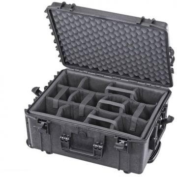 Plastica Panaro Hard case MAX540H245CAMTR cu roti pentru echipamente de studio Plastica Panaro Hard case MAX540H245CAMTR cu roti pentru echipamente de studio