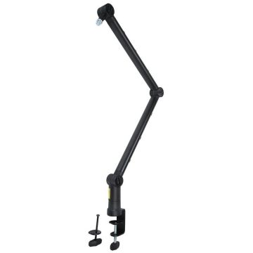 Pulse Pulse Boom-Arm suport de microfon negru cu montura pe birou MBA001 Pulse Pulse Boom-Arm suport de microfon negru cu montura pe birou MBA001