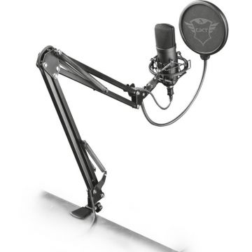 Trust Microfon Streaming Trust GXT 252 Emita Plus, 18 - 21000 Hz, cu fir, cardioid, ajustabil, pentru Streaming, Podcast, Youtube, Negru Trust Microfon Streaming Trust GXT 252 Emita Plus, 18 - 21000 Hz, cu fir, cardioid, ajustabil, pentru Streaming, Podcast, Youtube, Negru