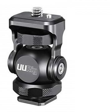 Ulanzi Adaptor Ulanzi UURig R015 360grade cu filet 1/4 si cold shoe Ulanzi Adaptor Ulanzi UURig R015 360grade cu filet 1/4 si cold shoe