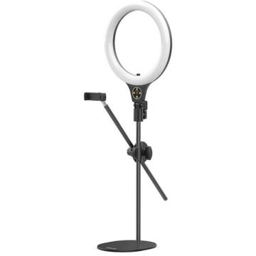 Ulanzi KIT Desktop Ring Light LED Ulanzi T1 cu suport lampa/bracket si suport telefon pentru vlog/conferinta-2517 Ulanzi KIT Desktop Ring Light LED Ulanzi T1 cu suport lampa/bracket si suport telefon pentru vlog/conferinta-2517