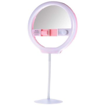 Yongnuo Yongnuo YN128 II Lampa circulara roz cu 128 led-uri si temperatura ajustabila Yongnuo Yongnuo YN128 II Lampa circulara roz cu 128 led-uri si temperatura ajustabila