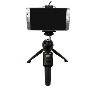 Yunteng Mini Trepied Yunteng YT-208  cu cap tip bila 1/4 suport de telefon si telecomanda Yunteng Mini Trepied Yunteng YT-208  cu cap tip bila 1/4 suport de telefon si telecomanda