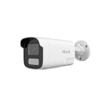 Camera supraveghere exterior Smart Hybrid Light Hikvision HiLook IPC-B460HA-LUF/SL, 6 MP, 4 mm, IR/Lumina alba 50 m, microofon si difuzor, slot card, PoE