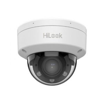 Camera supraveghere IP Hikvision HiLook IPC-D640HA-LZU, 4MP, varifocala 2.8-12mm, iluminare duala, microfon, slot micro SD, PoE, IP67, IK08