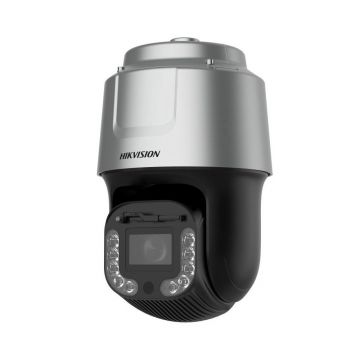 Camera supraveghere IP Speed Dome rotativa PTZ Hikvision DarkFighter DS-2DF8C842IXG1-ELW, 8 MP, IR 500 m, 7.5 - 315 mm, detectie faciala / vehicule, slot card, auto tracking, zoom optic x42, PoE