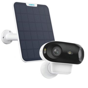 Camera supraveghere panoramica wireless cu panou solar Reolink Argus 4 Pro B740X, 4K, 4 mm, lumina alba, microfon, difuzor, acumulator 5000mAh, bluetooth, WiFi, slot card