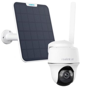 Camera supraveghere rotativa GSM 4G LTE PT cu panou solar Reolink Go PT Ultra G440, 8 MP, IR/lumina alba 10 m, PIR 10 m, acumulator 6000 mAh, microfon si difuzor, slot card, detectie om/vehicul/animal, vizualizare de pe telefon