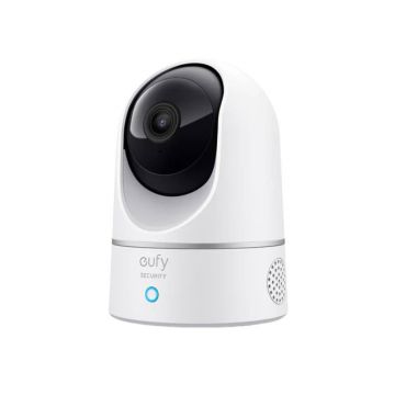 Camera supraveghere wireless rotativa IP Dome WiFi Eufy E220, 2 MP, IR / lumina alba 12 m, microfon si difuzor, autotracking, slot card, detectie animale