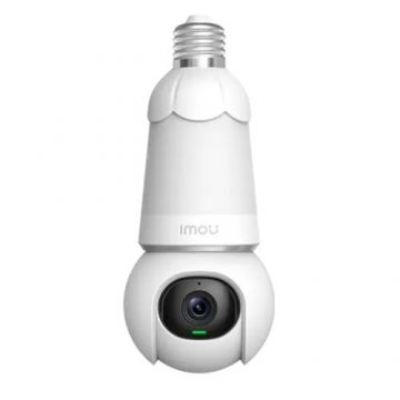 Camera Wireless PTZ cu montare in Dulie E27 Imou Bulb Cam 5 MP, LED 25m, 2.8mm, Alarma Difuzor, Microfon, IPC-S6DP-5M0WEB-E27