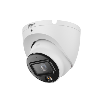 Dahua Camera de supraveghere Dahua IPC-HDW1639T-A-IL-0280B-S6 IP Dome, 6 MP, 2.8 mm, IR 30m, microfon, PoE, detectare miscare