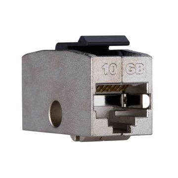 Modul cupla RJ45 ecranat SCHRACK TOOLLESS LINE HSEMRKRGWS, aliaj zinc, Cat.6A Modul cupla RJ45 ecranat SCHRACK TOOLLESS LINE HSEMRKRGWS, aliaj zinc, Cat.6A