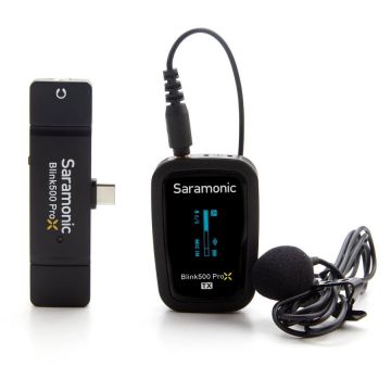 SARAMONIC Kit microfon wireless Saramonic Blink500 ProX B5, 1x Receptor cu USB-C, 1x Transmitator cu lavaliera SARAMONIC Kit microfon wireless Saramonic Blink500 ProX B5, 1x Receptor cu USB-C, 1x Transmitator cu lavaliera
