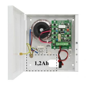 Sursa de alimentare liniara cu back-up Pulsar AWZ100, 13.8 V, 0.9 A, 20 VA Sursa de alimentare liniara cu back-up Pulsar AWZ100, 13.8 V, 0.9 A, 20 VA