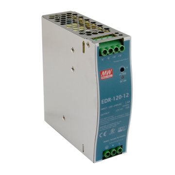 Sursa de alimentare pe sina DIN MeanWell EDR-120-12, 12 V, 120 W, 10 A Sursa de alimentare pe sina DIN MeanWell EDR-120-12, 12 V, 120 W, 10 A