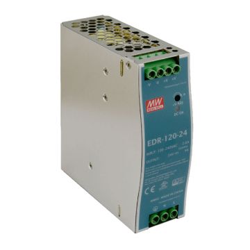 Sursa de alimentare pe sina DIN MeanWell EDR-120-24, 24 V, 120 W, 5 A Sursa de alimentare pe sina DIN MeanWell EDR-120-24, 24 V, 120 W, 5 A