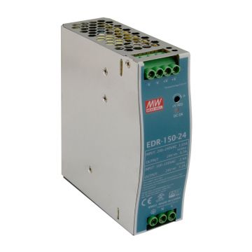 Sursa de alimentare pe sina DIN MeanWell EDR-150-24, 24 V, 156 W, 6.5 A Sursa de alimentare pe sina DIN MeanWell EDR-150-24, 24 V, 156 W, 6.5 A