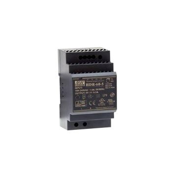 Sursa de alimentare pe sina DIN MeanWell HDR-60-12, 12V, 54 W, 4.5 A Sursa de alimentare pe sina DIN MeanWell HDR-60-12, 12V, 54 W, 4.5 A