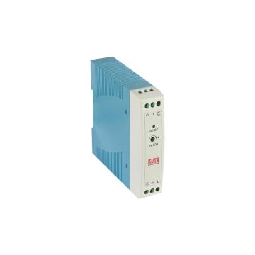 Sursa de alimentare pe sina DIN MeanWell MDR-20-12, 12V, 20 W, 1.67 A Sursa de alimentare pe sina DIN MeanWell MDR-20-12, 12V, 20 W, 1.67 A