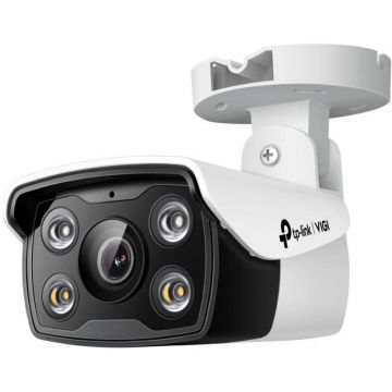 TP-LINK Camera de supraveghere TP-Link VIGI C340(4mm), 4MP HD, PoE, detectare inteligenta, full-color night vision, microfon integrat, suport ONVIF, IP66, control de la distanta