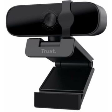 Trust Camera web Trust Tanor 1080p Full HD, Negru
