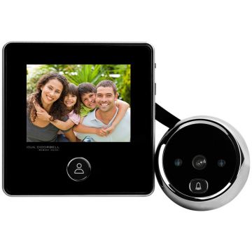 Vizor digital cu sonerie SF DD2, LCD, IR, 0.3 MP Vizor digital cu sonerie SF DD2, LCD, IR, 0.3 MP