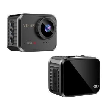 Camera de actiune iSEN Mini V8, Negru, 1.54   HD, 1080p, 30fps, 145   Wide Angle, Wi-Fi, USB 2.0, Microfon, Aplicatie, IP67, 600mAh