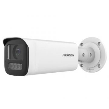 Camera de supraveghere IP Bullet 4MP Hikvision, PoE, IR 60m, lentila fixa: 2.8mm, Audio, SmartHybrid IR, DS-2CD1B43G2-LIUF(2.8MM)