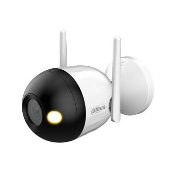 Camera de supraveghere WiFi Dahua IPC-F4CP-LED-0280B, Full Color, 4MP, 2.8mm, Led alb 30m, Microfon, MicroSD, IP67
