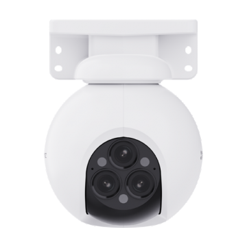 Camera IP Pan&Tilt, Wi-Fi, 3 lentile, 4MP, Audio bidirectional, Alarma, IR 30m, Color 24/7 - EZVIZ CS-H80f(3x4MP)