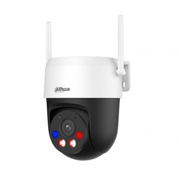 Camera IP wireless rotativa Dahua, Wi-Fi 6, 5MP, lentila 4mm, Iluminare duala, Alarma, Comunicare bidirectionala, slot microSD, IP66 - IPC-P5AS-PV