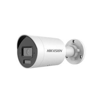 Camera supraveghere exterior cu iluminare duala Hikvision AcuSense DS-2CD2083G2-LI2U, 8 MP, 2.8 mm, IR/lumina alba 40 m, microfon dual, slot card, PoE