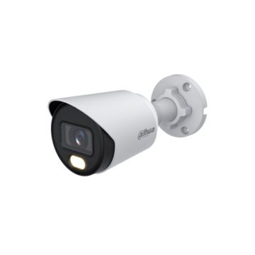 Camera supraveghere exterior HDCVI color Dahua HAC-HFW1239T-A-LED-0280B-S3, 2 MP, 2.8 mm, iluminare LED 30 m, microfon incorporat