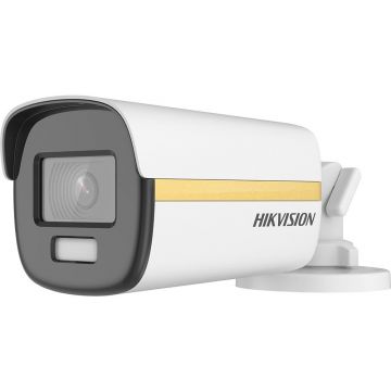 Camera supraveghere exterior HikVision ColorVu DS-2CE12KF3T-E, 5 MP, 2.8 mm, lumina alba 40 m, PoC